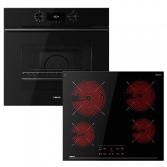 Teka Φούρνος Ηλεκτρικός Άνω Πάγκου 70lt 59.5cm HLB8400FBK με Κεραμικές Εστίες TBC64010TTC